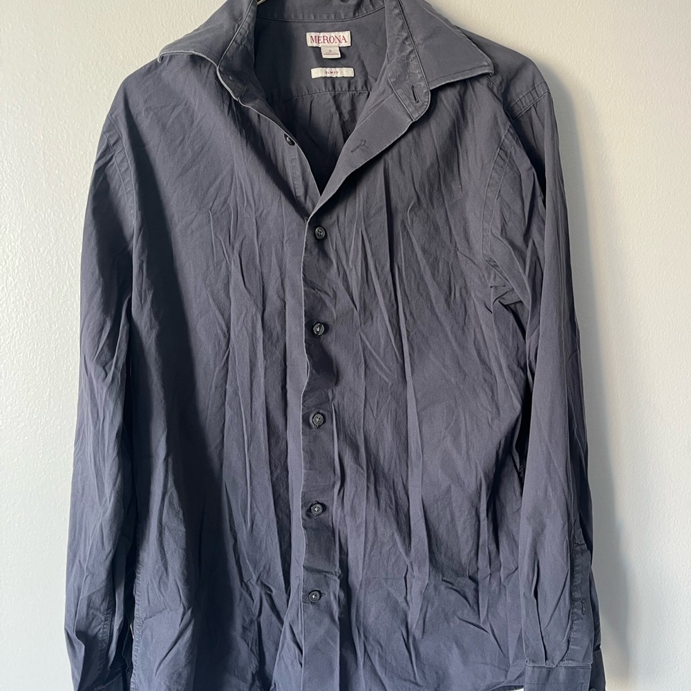 Merona Dark Gray Dress Shirt